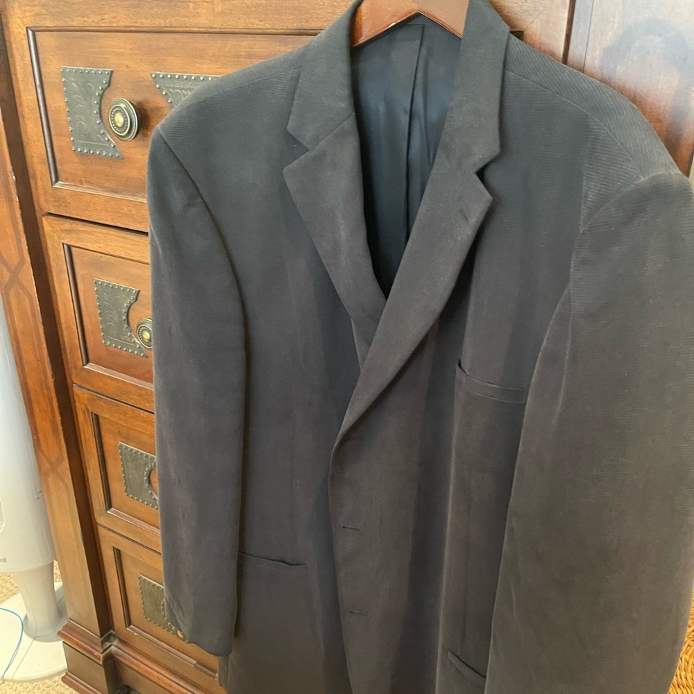 G. BEENE GREY MICRO-FIBER JACKET 52L Like-New $45